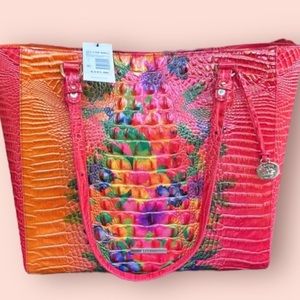 Brahmin Honalulu ombre Melbourne Genuine Leather large tote